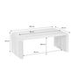 Voir la diapositive 4 : SWEEEK Table basse rectangulaire en acacia massif 100cm