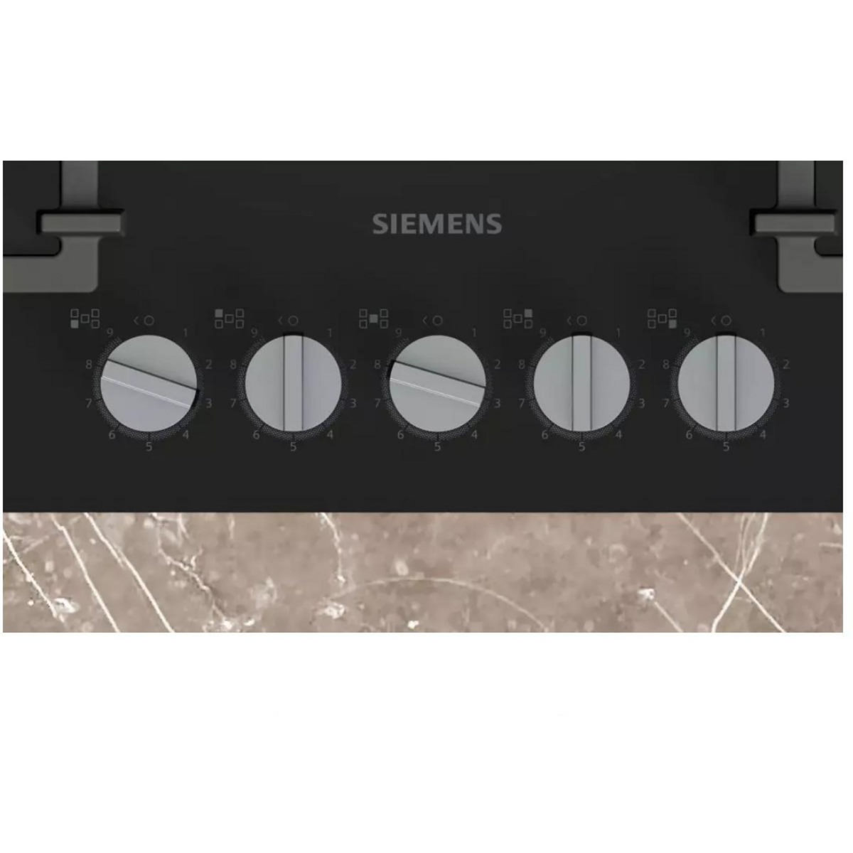 Siemens Table de cuisson gaz 75cm 5 feux 11700w noir - ER7A6RH40
