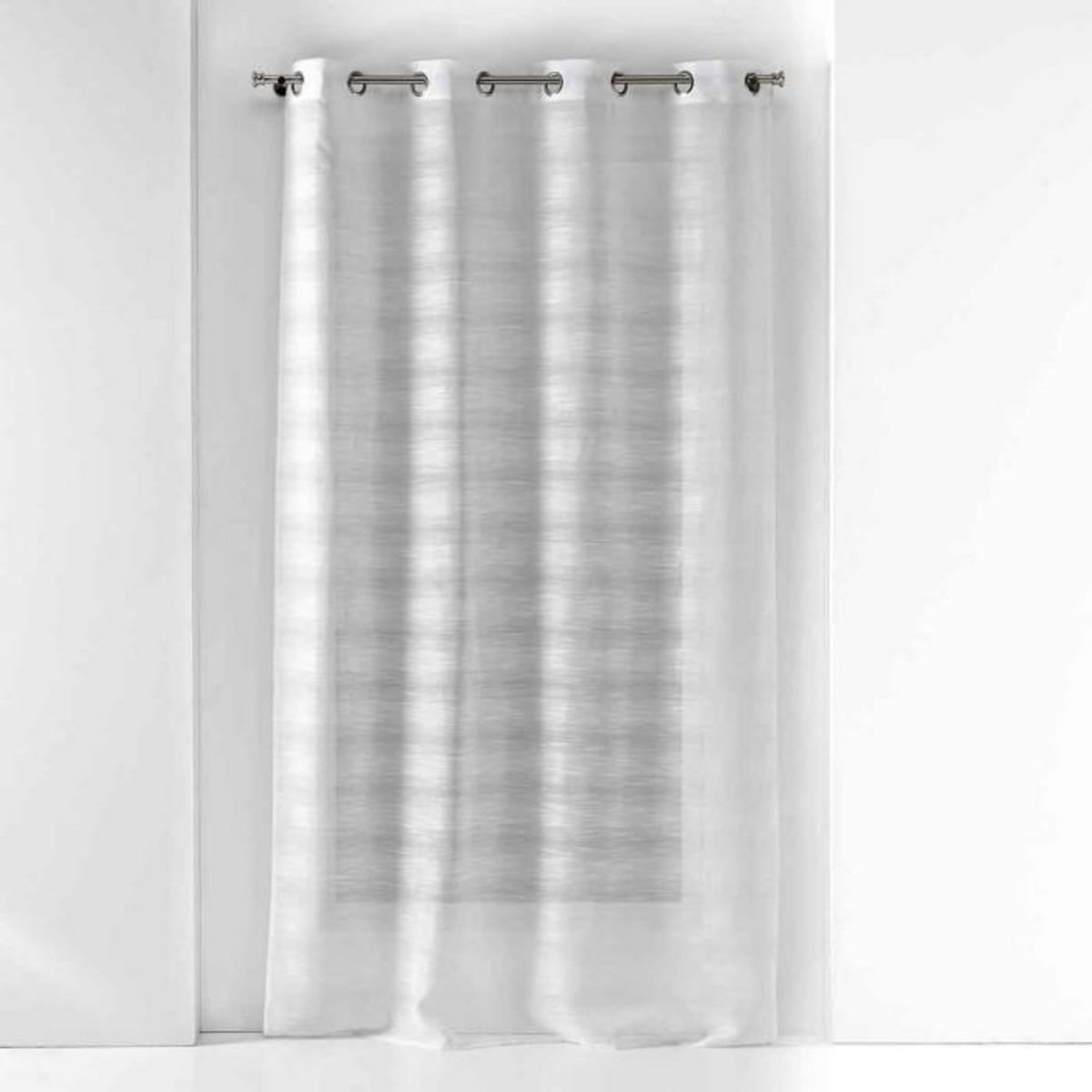 Paris Prix Rideau Voilage à Œillets  Effie  140x280cm Gris
