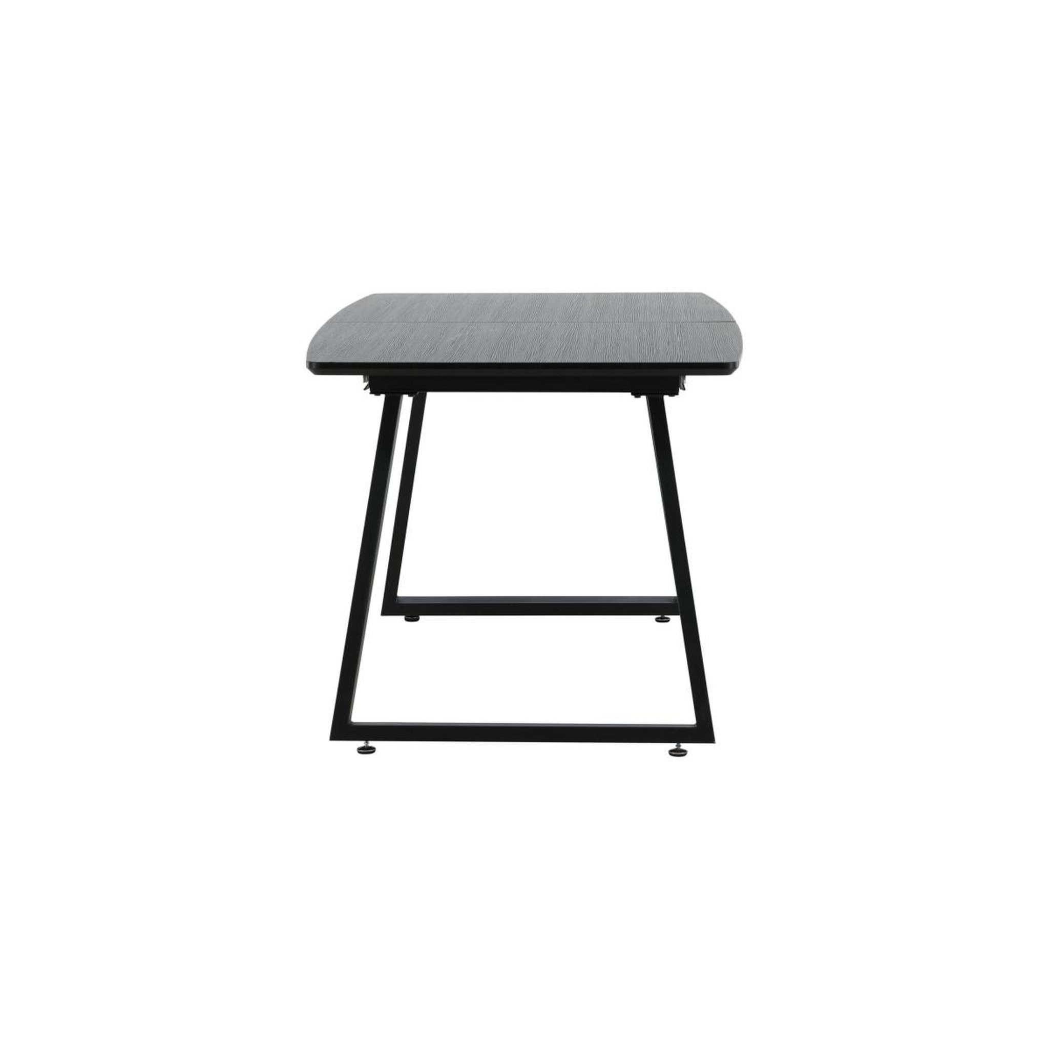 Voir la diapositive 3 : Paris Prix Table à manger extensible  inca  160-200cm noir