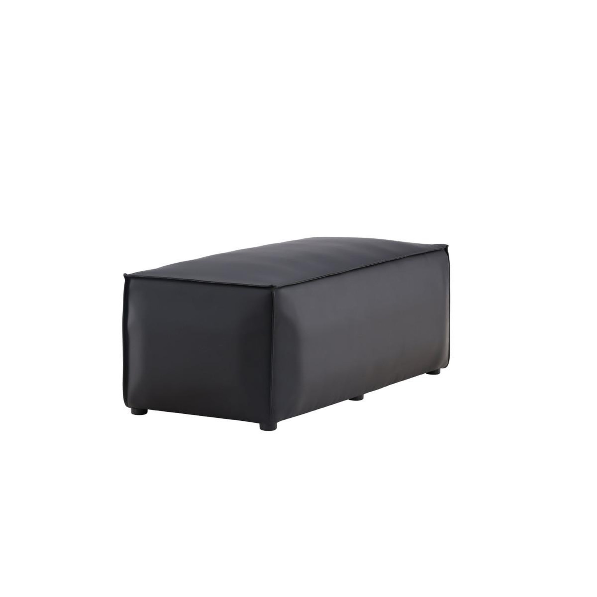 Voir la diapositive 4 : Paris Prix Banc pouf design  palermo  119cm noir