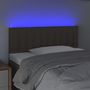 Voir la diapositive 3 : VIDAXL Tete de lit a LED Taupe 100x5x78/88 cm Tissu