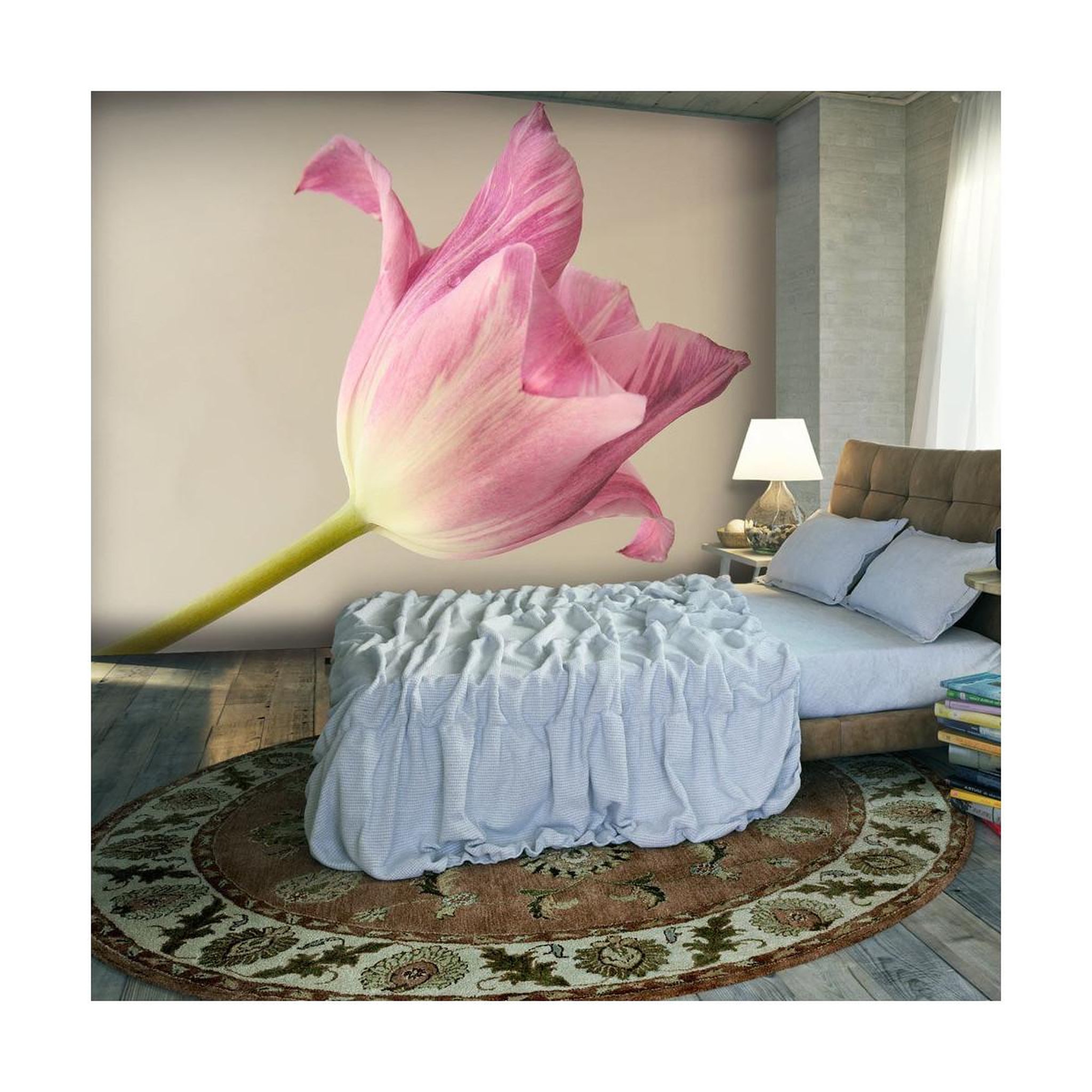Paris Prix Papier peint  pink tulip. Coloris disponibles : Multicolore