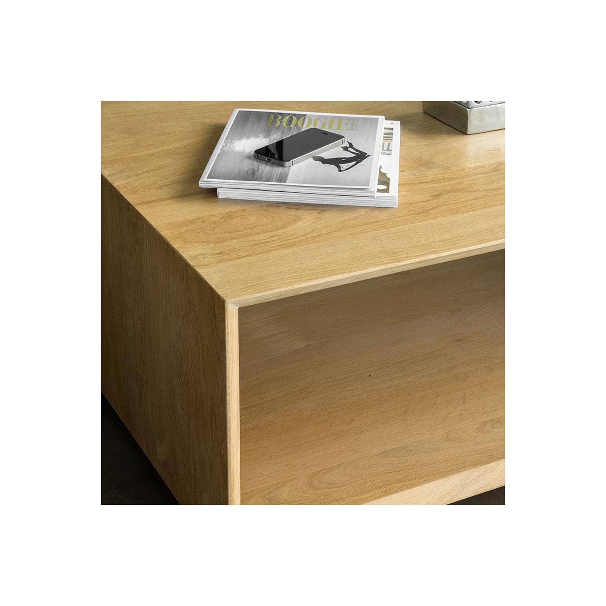 Voir la diapositive 2 : Paris Prix Table basse  kubico  120cm chêne massif