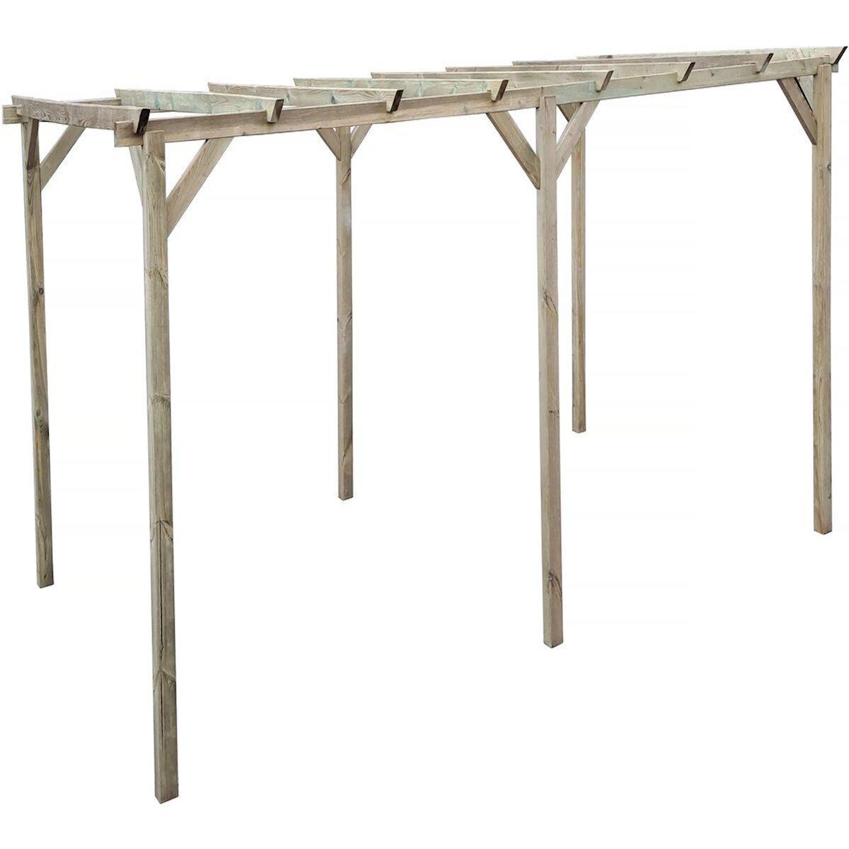 Habitat et Jardin Carport voiture en bois  Sunny  3 x 5 m