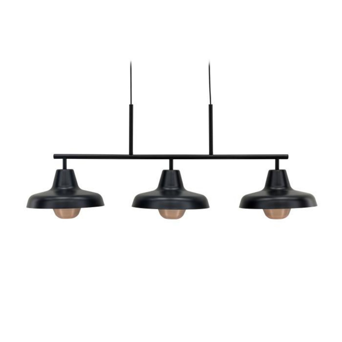 Paris Prix Suspension Design 3 Lampes  Stoten  112cm Noir