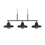 Paris Prix Suspension Design 3 Lampes  Stoten  112cm Noir