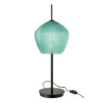 Paris Prix Lampe à Poser en Verre Design  Jenna  60cm Bleu