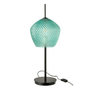 Voir la diapositive 1 : Paris Prix Lampe à Poser en Verre Design  Jenna  60cm Bleu