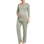 Voir la diapositive 1 : MAMALICIOUS Pyjama de Grossesse Vert Femme Mamalicious Payton