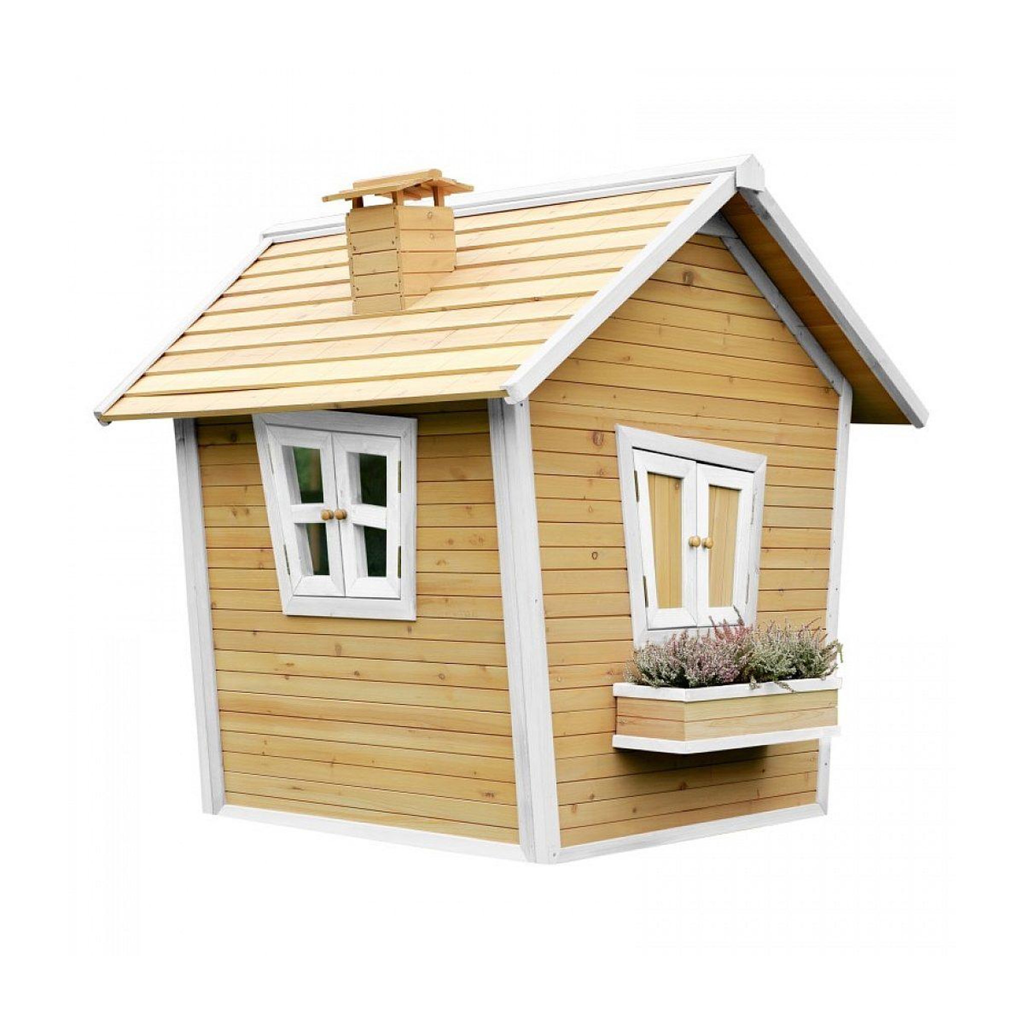 Voir la diapositive 2 : Axi House Axi cabane enfant alice brun blanc
