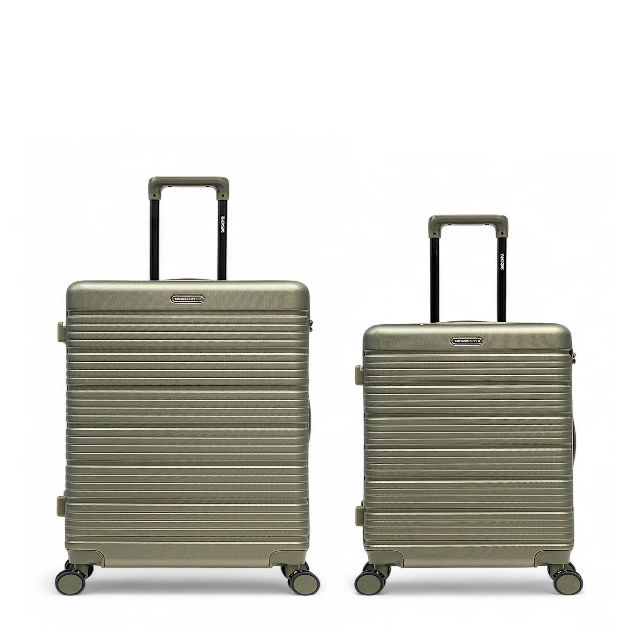 SWISS KOPPER Lot de 2 Valises Rigides Grand Format et Taille Moyenne LUGANO