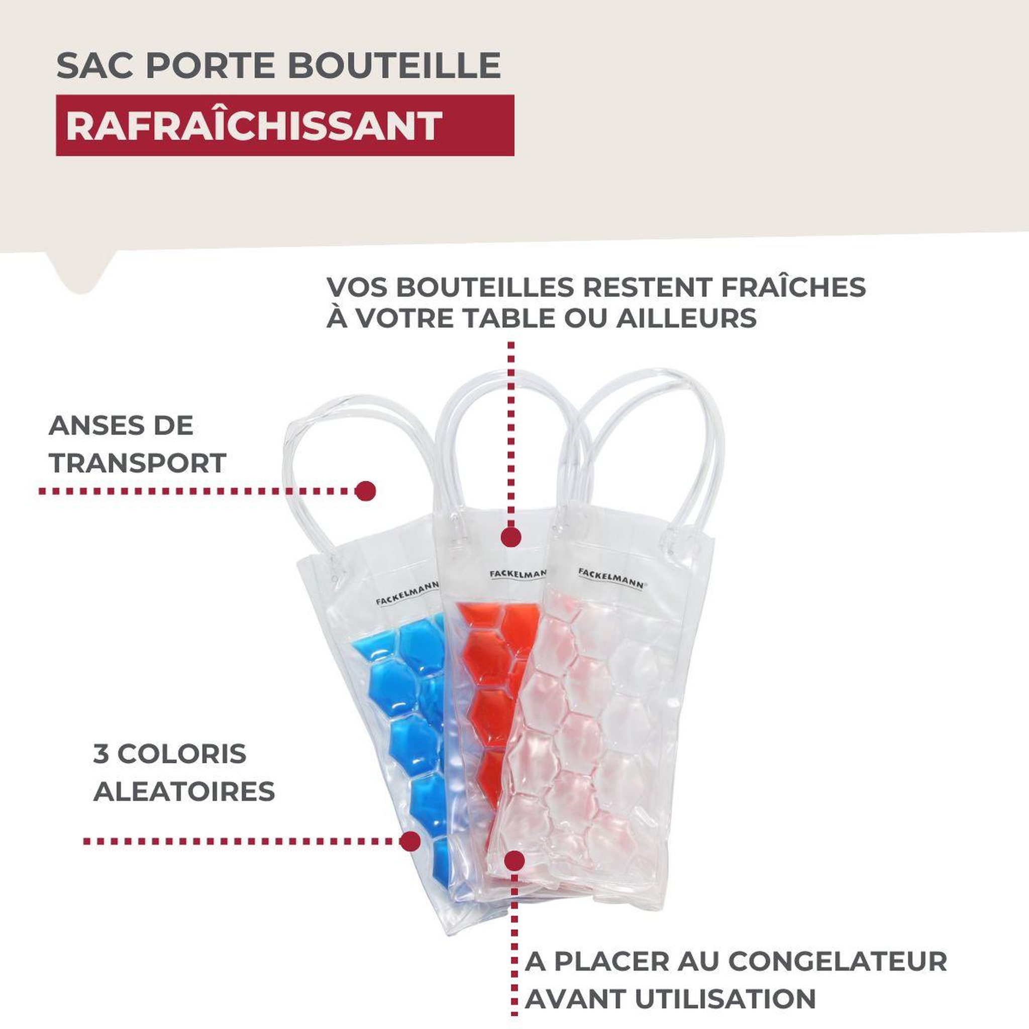 Voir la diapositive 5 : Fackelmann Sac isotherme pour bouteille Fackelmann Bar Concept