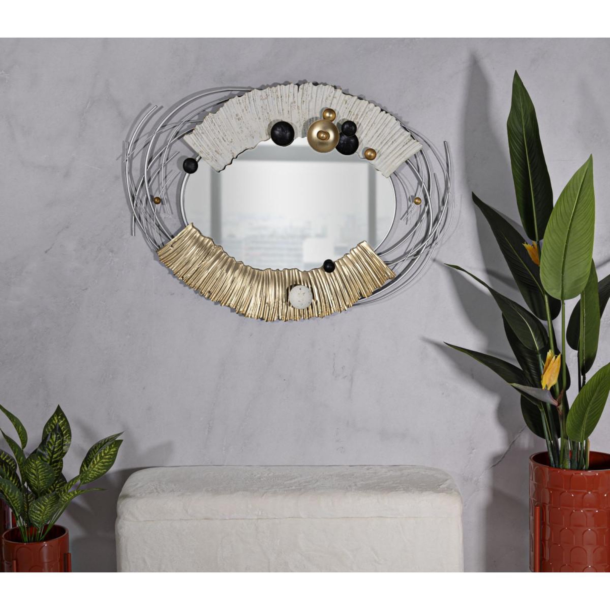 Voir la diapositive 6 : Paris Prix Miroir mural déco  klee  114cm multicolore