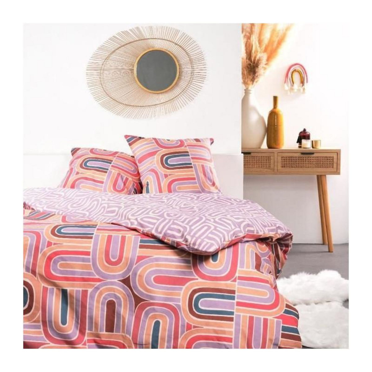 Today Parure de lit - TODAY - Sunshine - 119484 - 2 personnes - 260x240cm - Coton - Imprimé 11.53