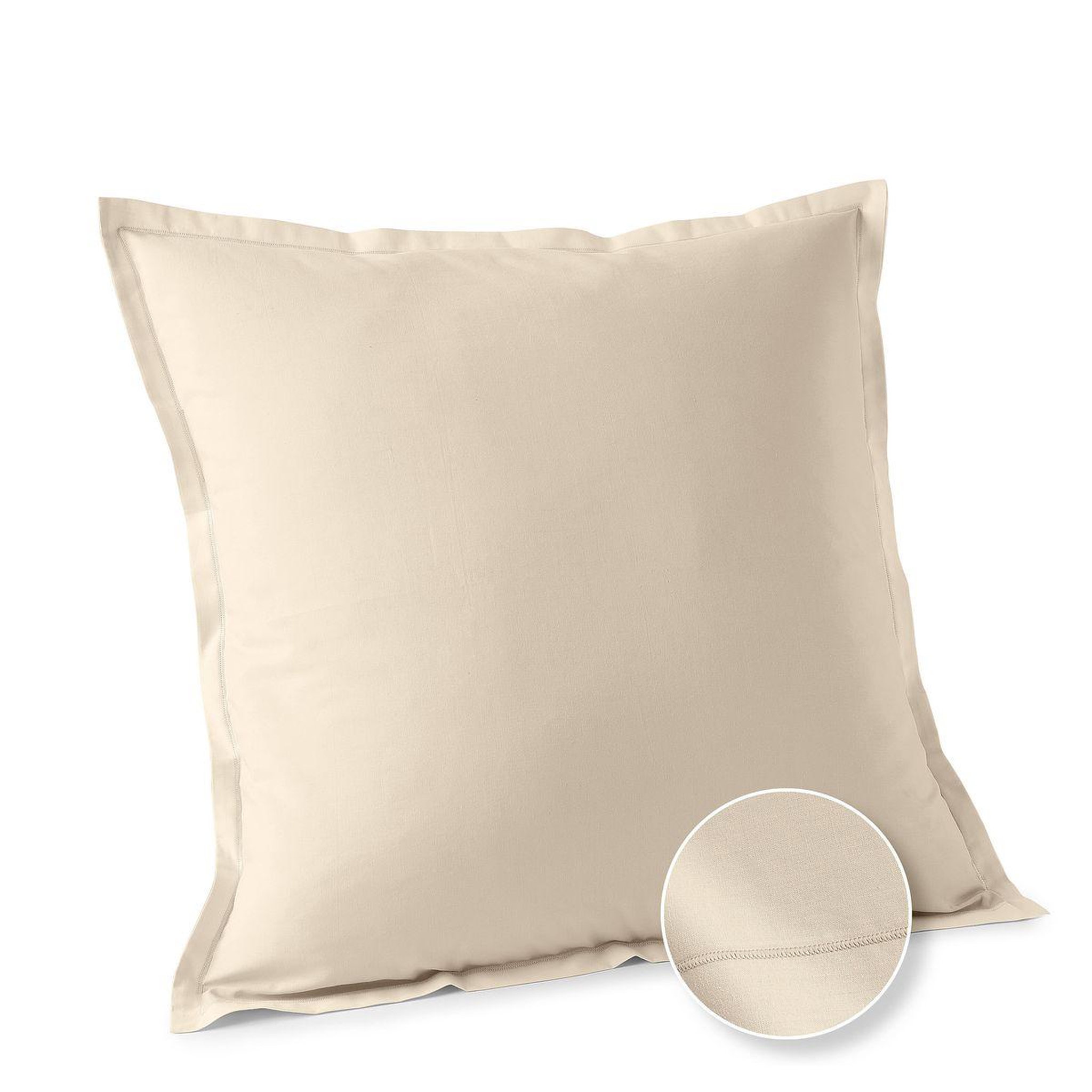 Voir la diapositive 1 : ACTUEL Taie d'oreiller unie en coton 57 fils - collection permanente