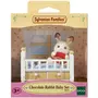 Sylvanian families 5017 - Bébé lapin chocolat avec lit - Sylvanian Families