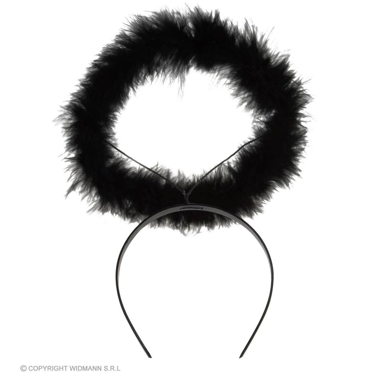 WIDMANN Serre-tête Auréole Marabou Noir - Adulte