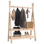 Voir la diapositive 4 : VIDAXL Porte-vetements 100x45,5x150 cm Bois de pin massif