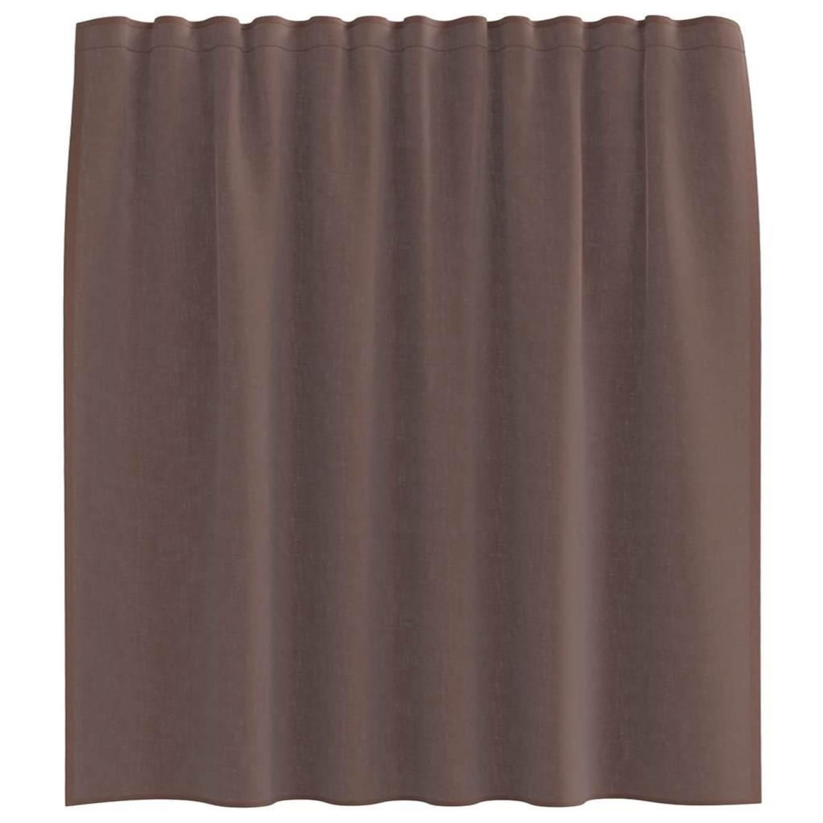 VIDAXL Rideaux en voile avec passants 2 pcs marron