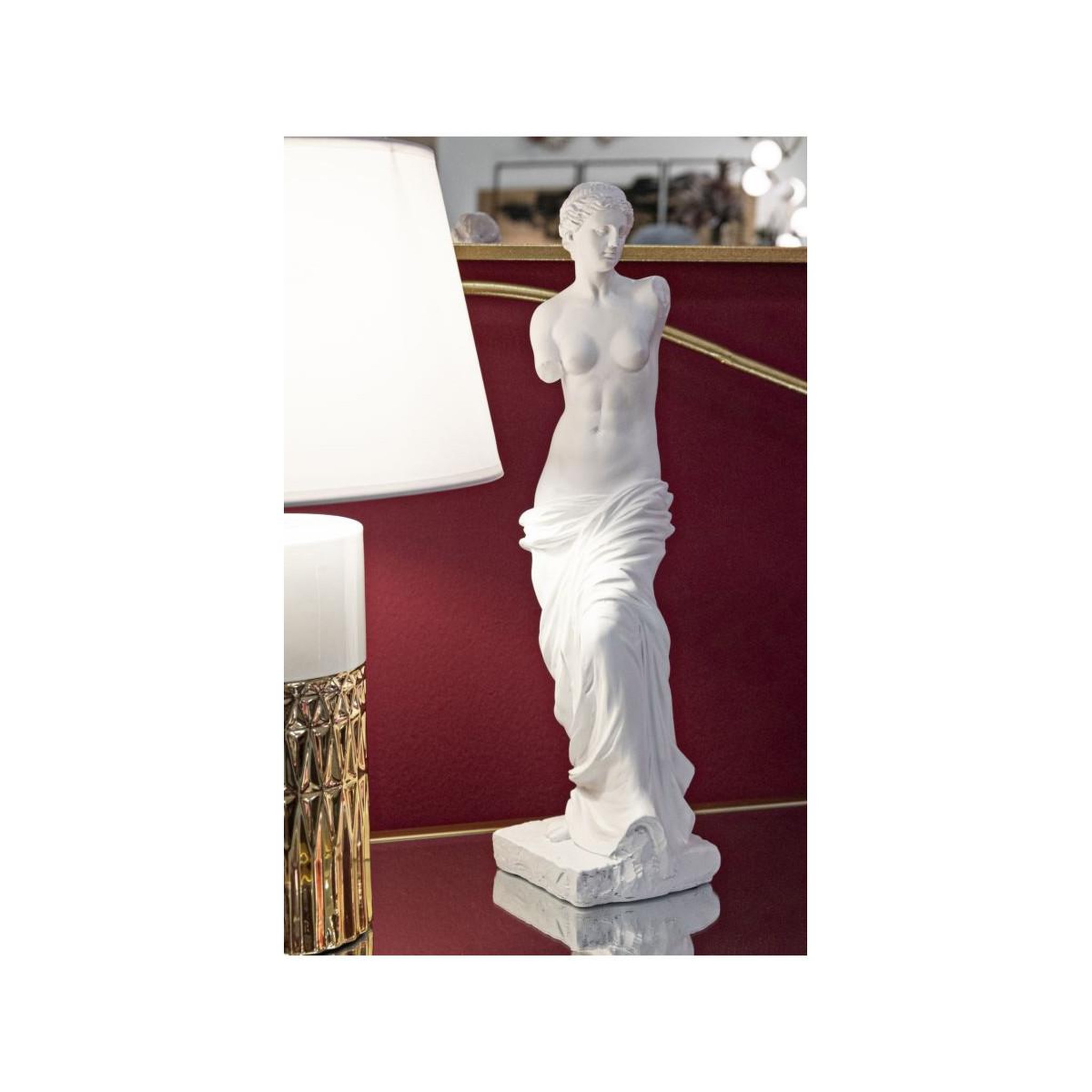 Voir la diapositive 6 : Paris Prix Statuette sculpture  femme  49cm blanc