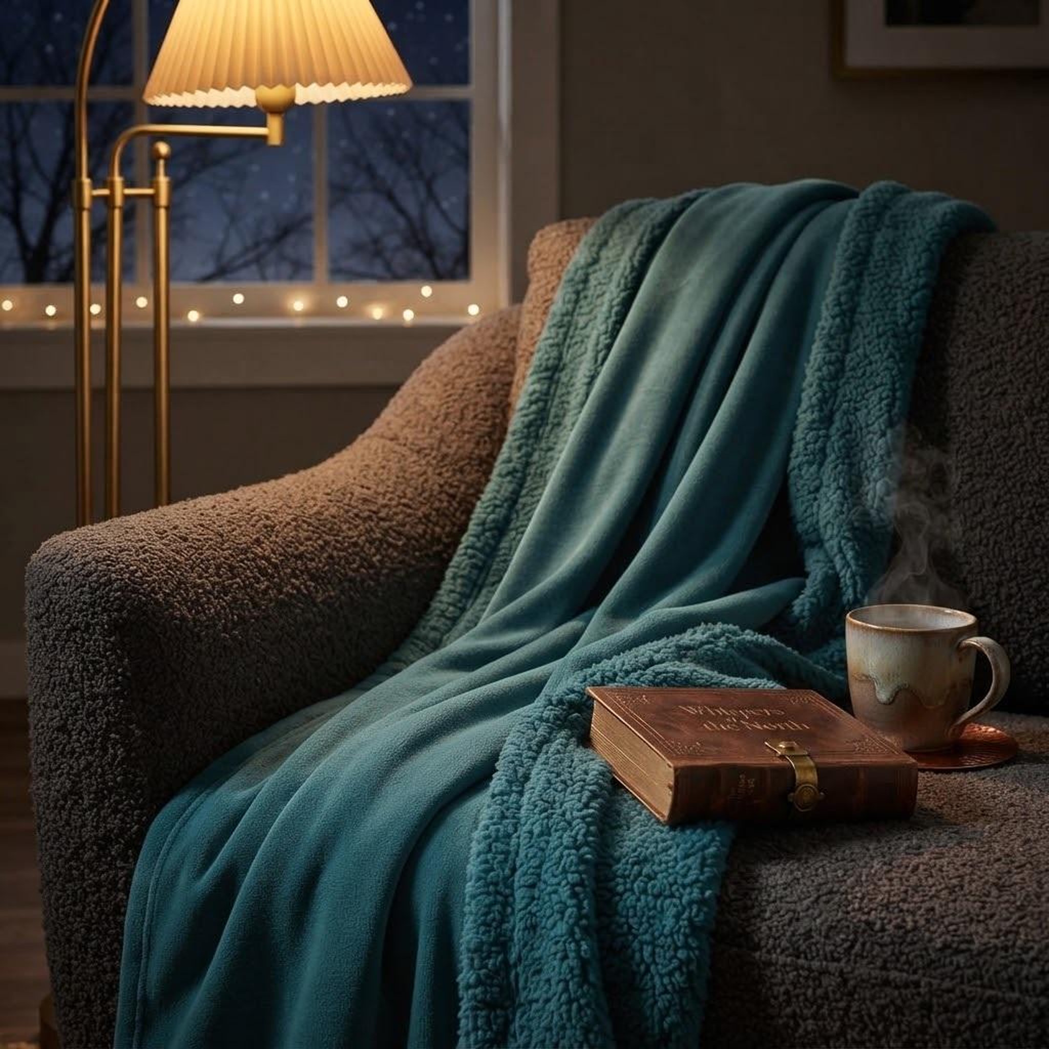 Voir la diapositive 4 : Eden Plaid uni collection douillet design et moderne
