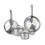 ELO Ensemble de 2 Poêles de cuisson 28 et 32 cm et 2 faitouts 16 et 20 cm Elo Profi Citrin