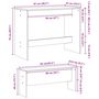 Voir la diapositive 6 : VIDAXL Ensemble table a manger et bancs 3 pcs bois d'ingenierie