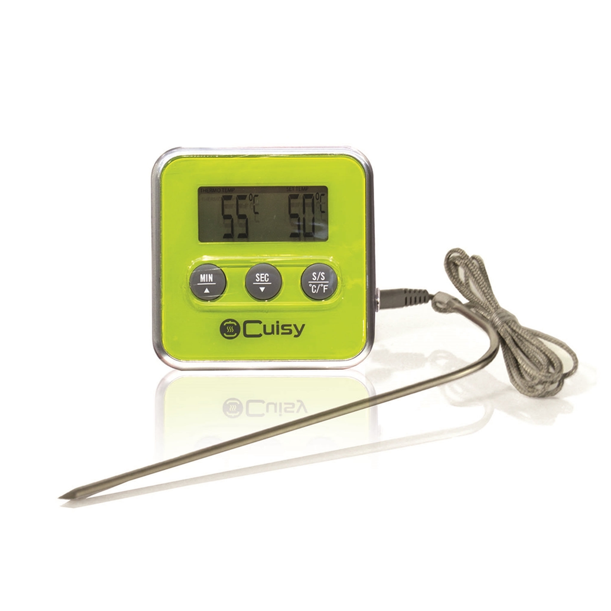 Voir la diapositive 4 : Thermomètre à sonde + minuteur