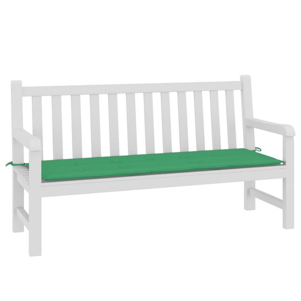 VIDAXL Coussin de banc de jardin vert 150x50x3 cm tissu oxford