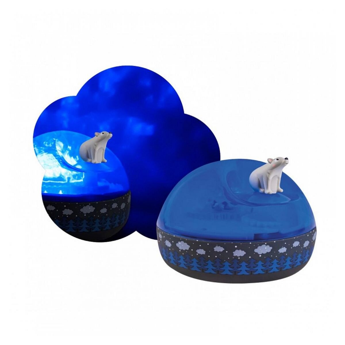 Trousselier Veilleuse - Projecteur musical d aurores - Ours sur la banquise