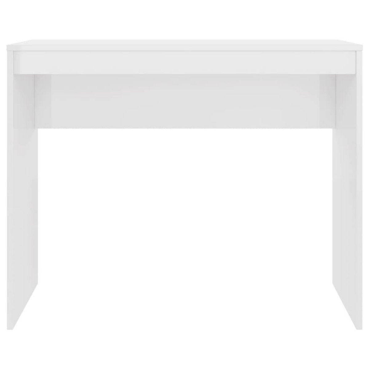 VIDAXL Bureau Blanc brillant 90x40x72 cm Bois d'ingenierie
