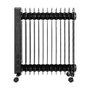 Voir la diapositive 4 : OCEANIC Radiateur electrique bain dhuile 2500W OCEANIC - 3 puissances - Thermostat electronique - Telecommande - Mobile - Noir
