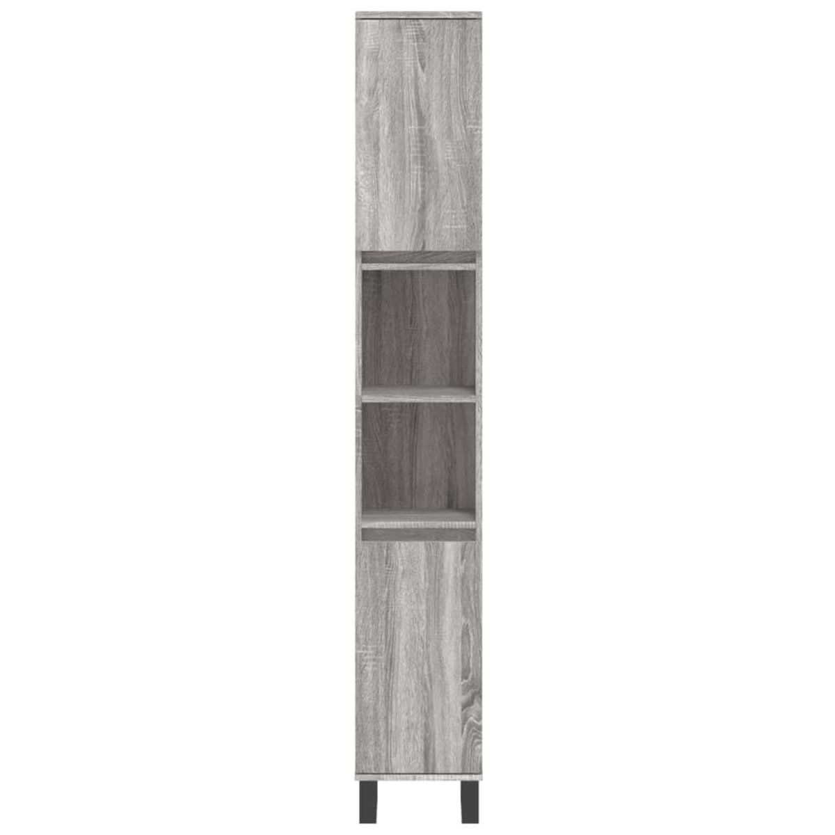 VIDAXL Armoire de bain sonoma gris 30x30x190 cm bois d'ingenierie