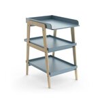 Demeyere Table a langer TSUGA - Bois massif et MDF - L.58 x P.71,1 x H.101,2 cm - Pour matelas 50x70 cm - Bleu orage