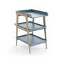 Voir la diapositive 1 : Demeyere Table a langer TSUGA - Bois massif et MDF - L.58 x P.71,1 x H.101,2 cm - Pour matelas 50x70 cm - Bleu orage