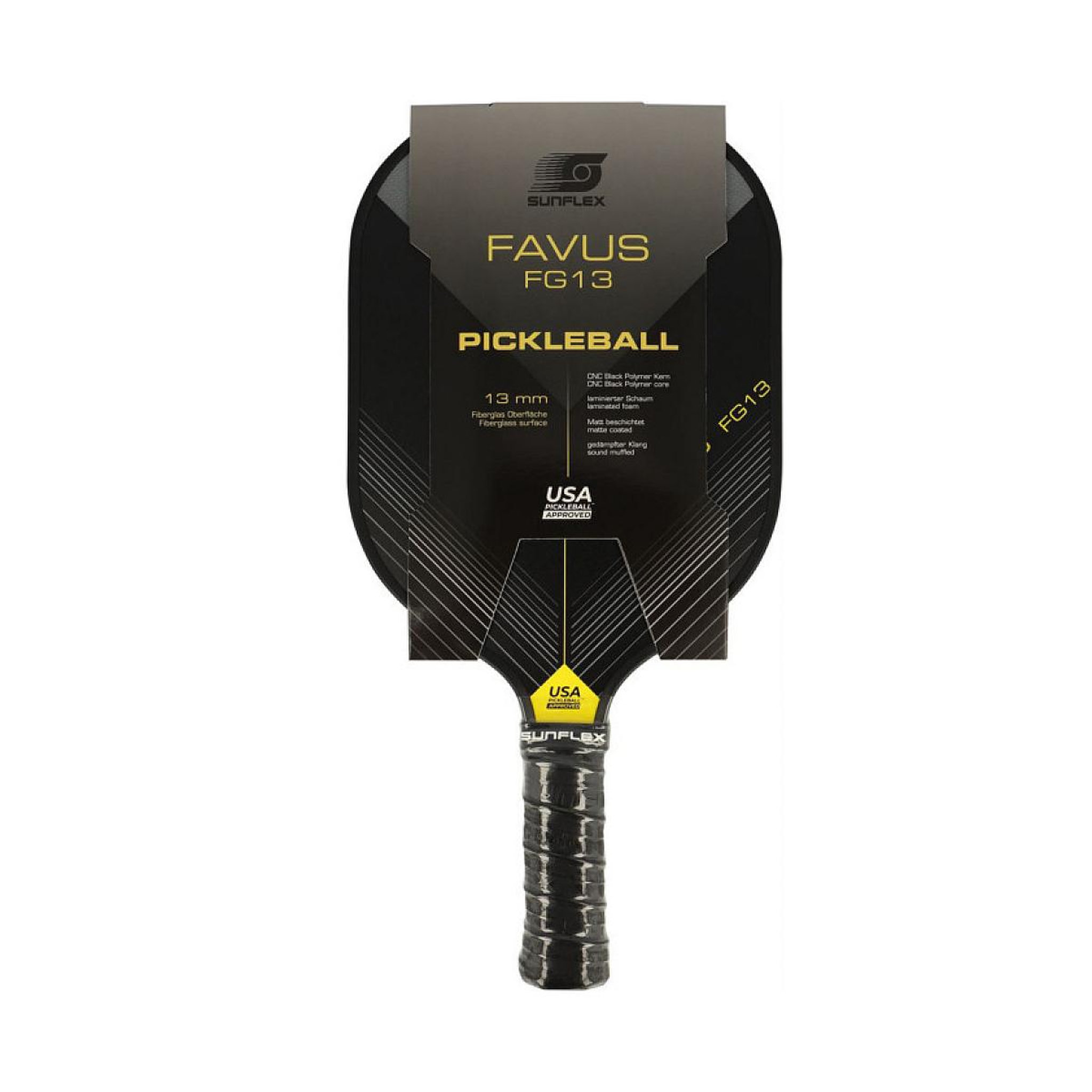 Voir la diapositive 2 : sunflex - raquette pickleball fg favus fg13