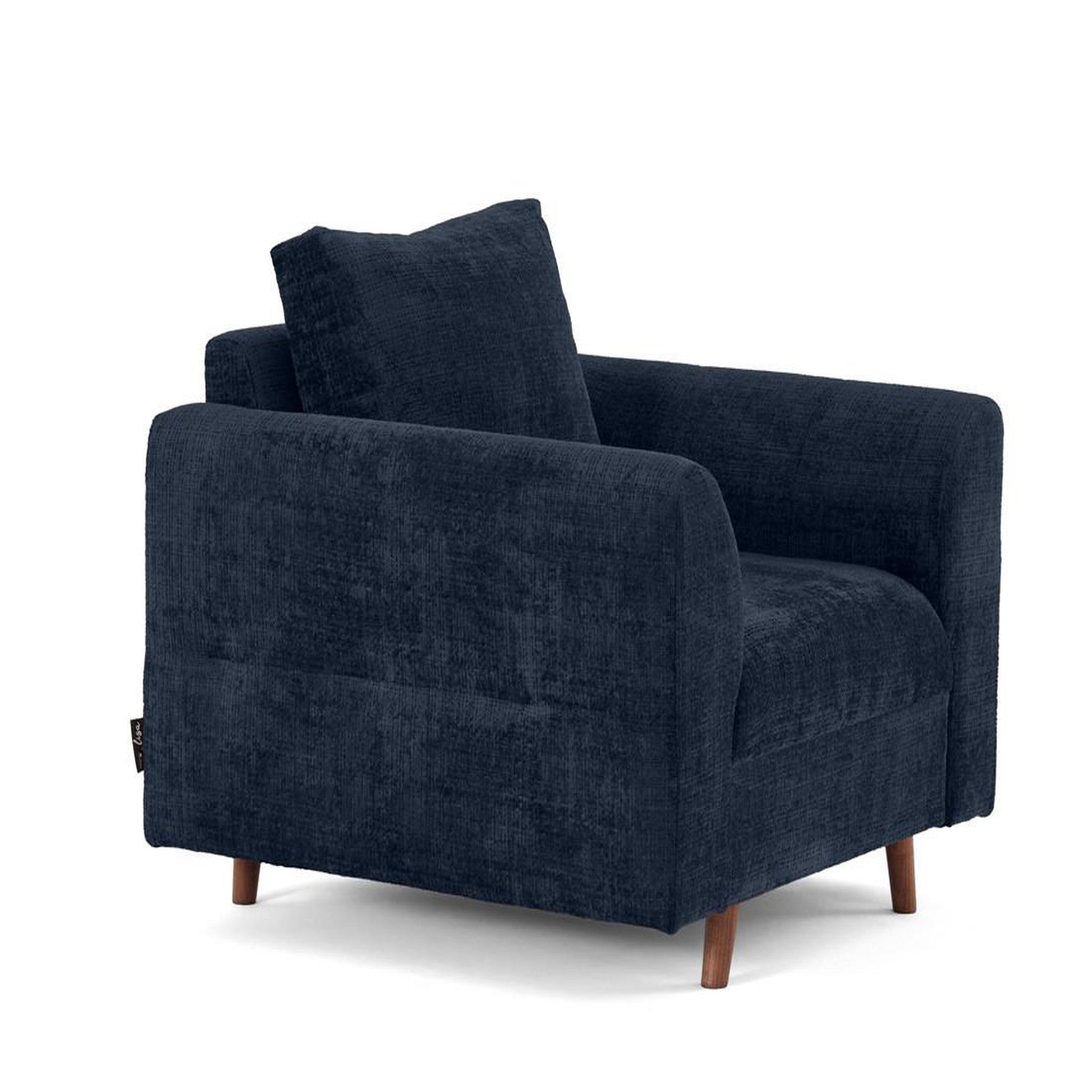 Voir la diapositive 3 : LISA DESIGN Rune - fauteuil en velours texturé