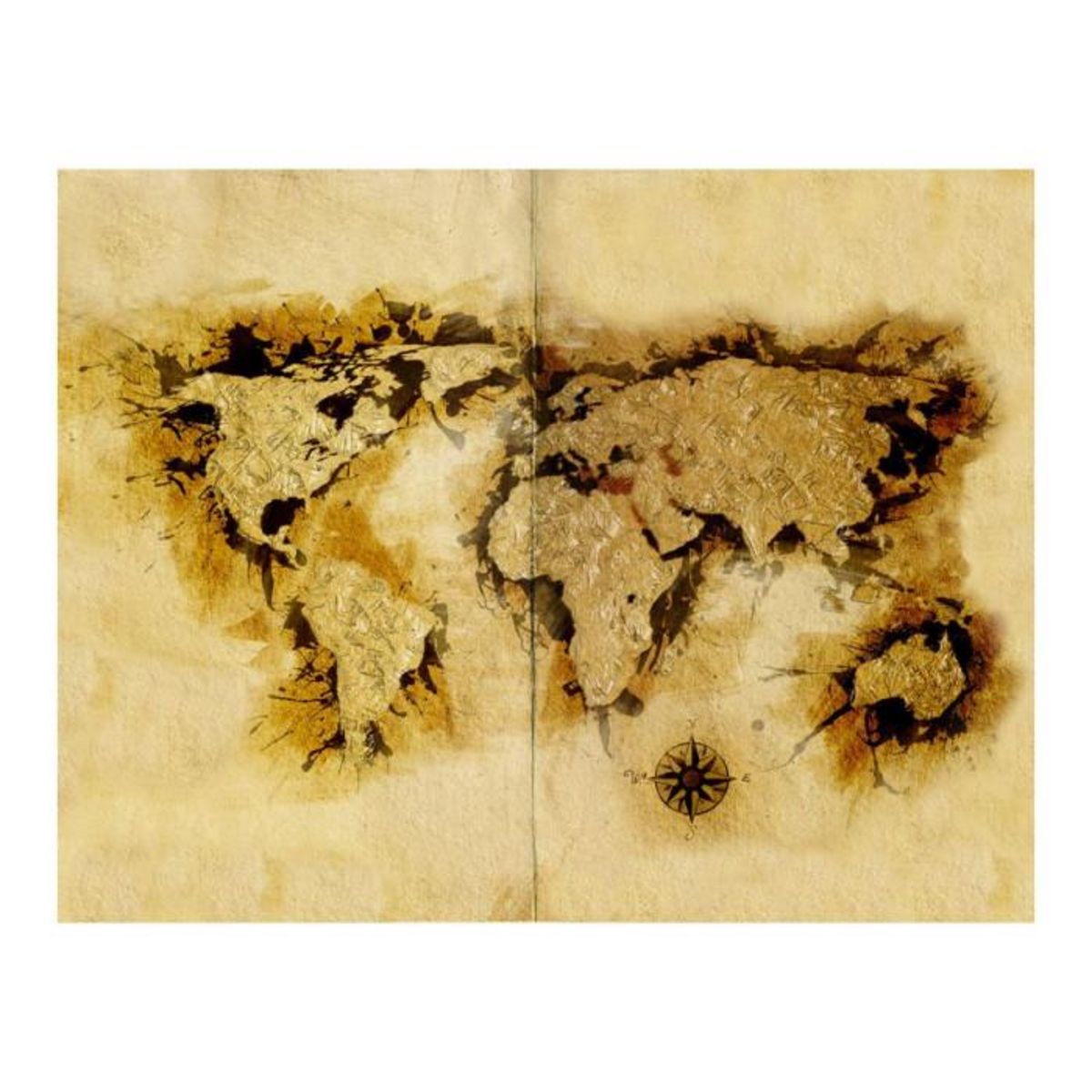 Paris Prix Papier Peint  Gold Diggers' Map of the World