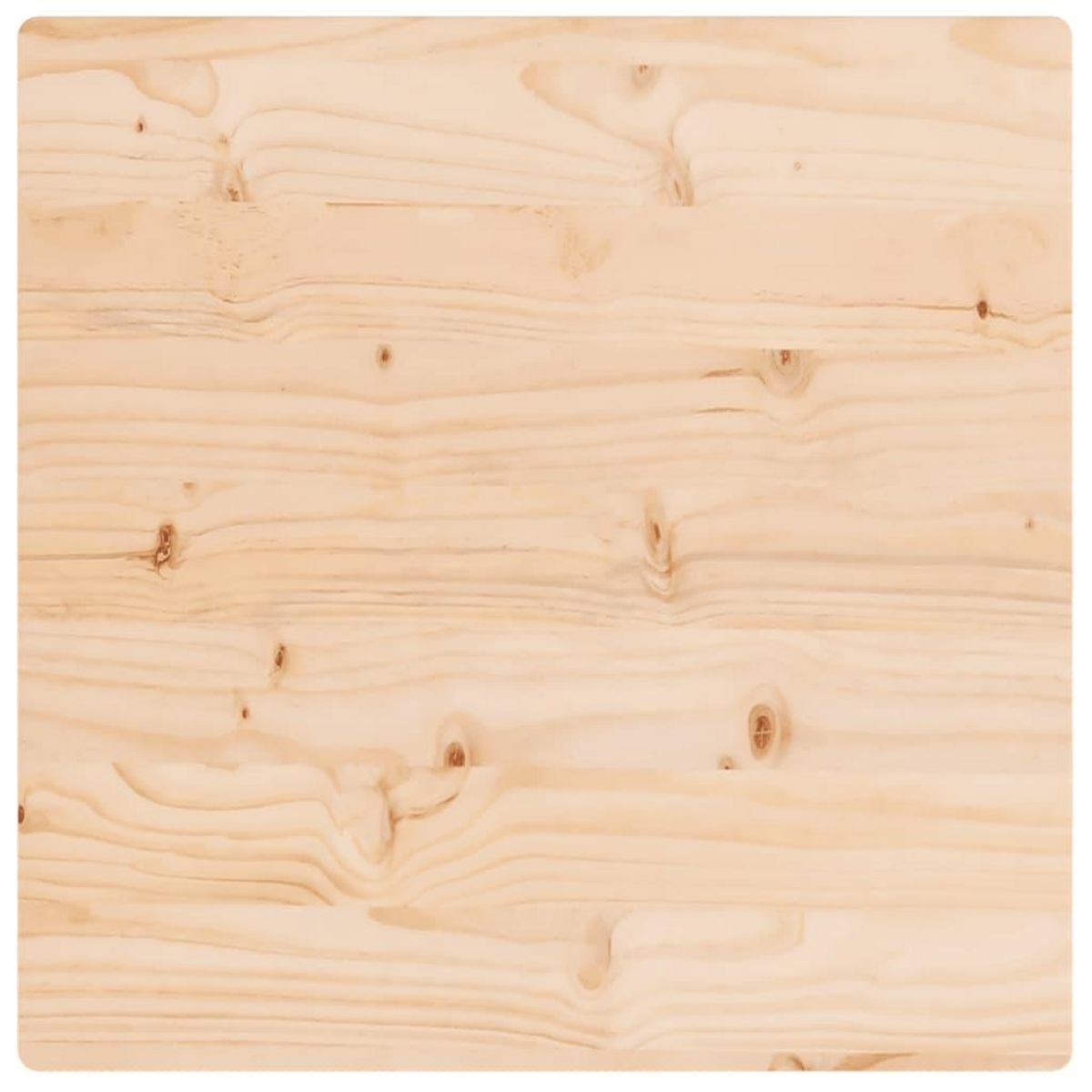 VIDAXL Dessus de table 40x40x2,5 cm bois de pin massif