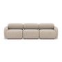 Voir la diapositive 3 : LISA DESIGN Penelope - canapé droit modulable 3 places en velours texturé