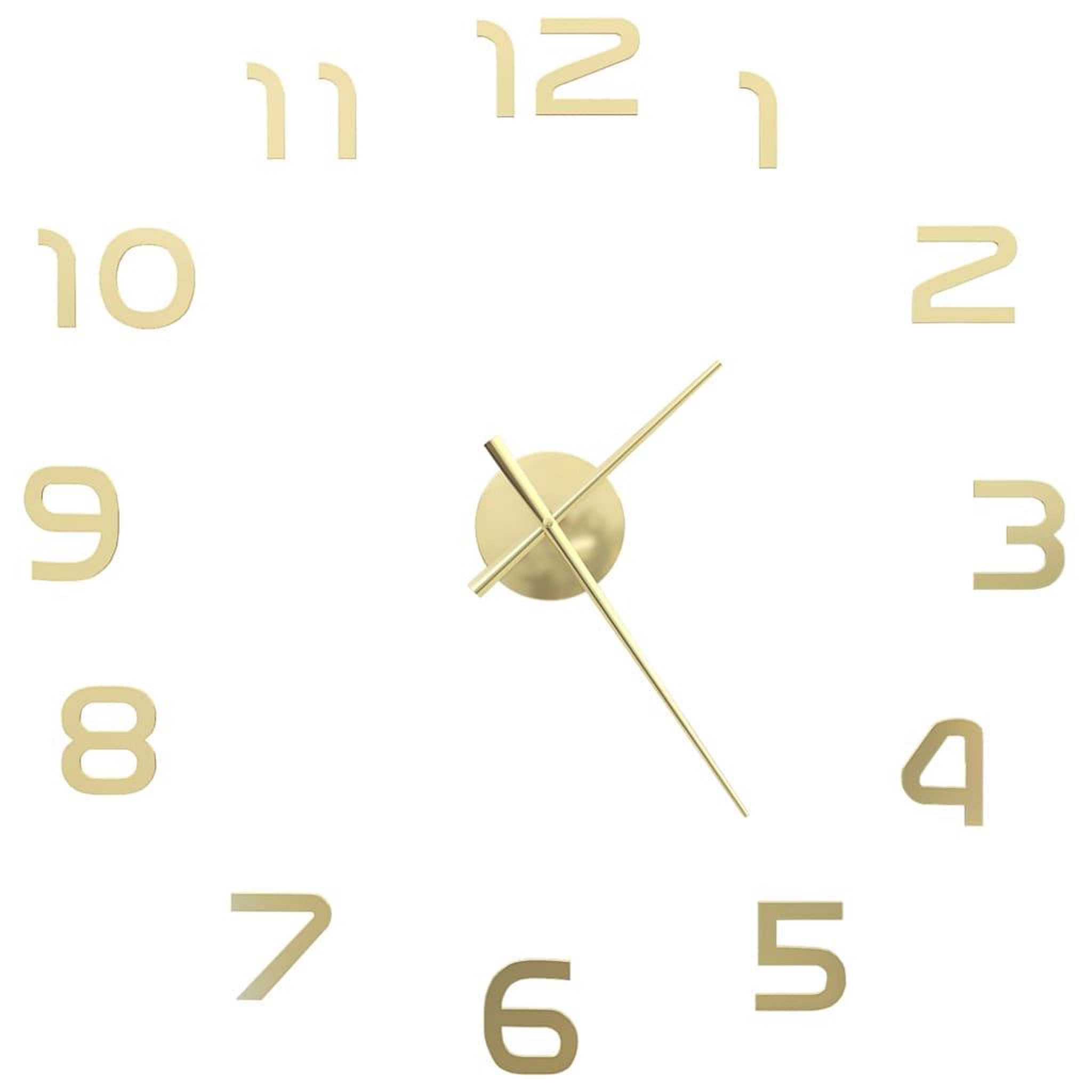Voir la diapositive 2 : VIDAXL Horloge murale 3D Design moderne 100 cm XXL Dore