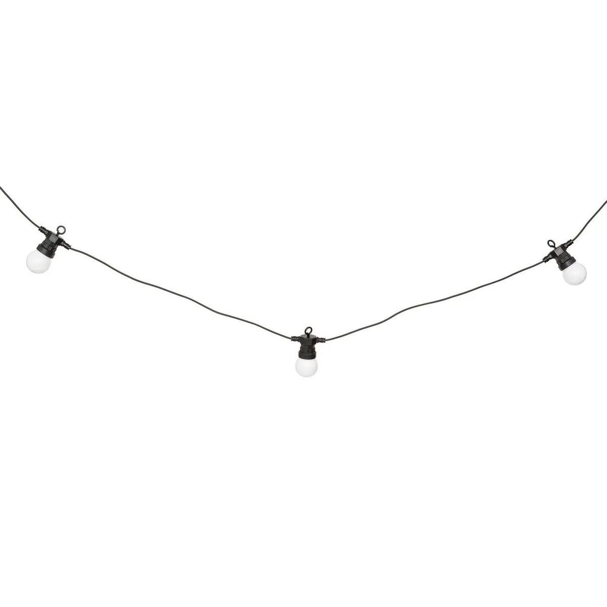 Voir la diapositive 1 : ATMOSPHERA Guirlande d'Extérieur Solaire 10 LED  Soa  800cm Noir & Blanc