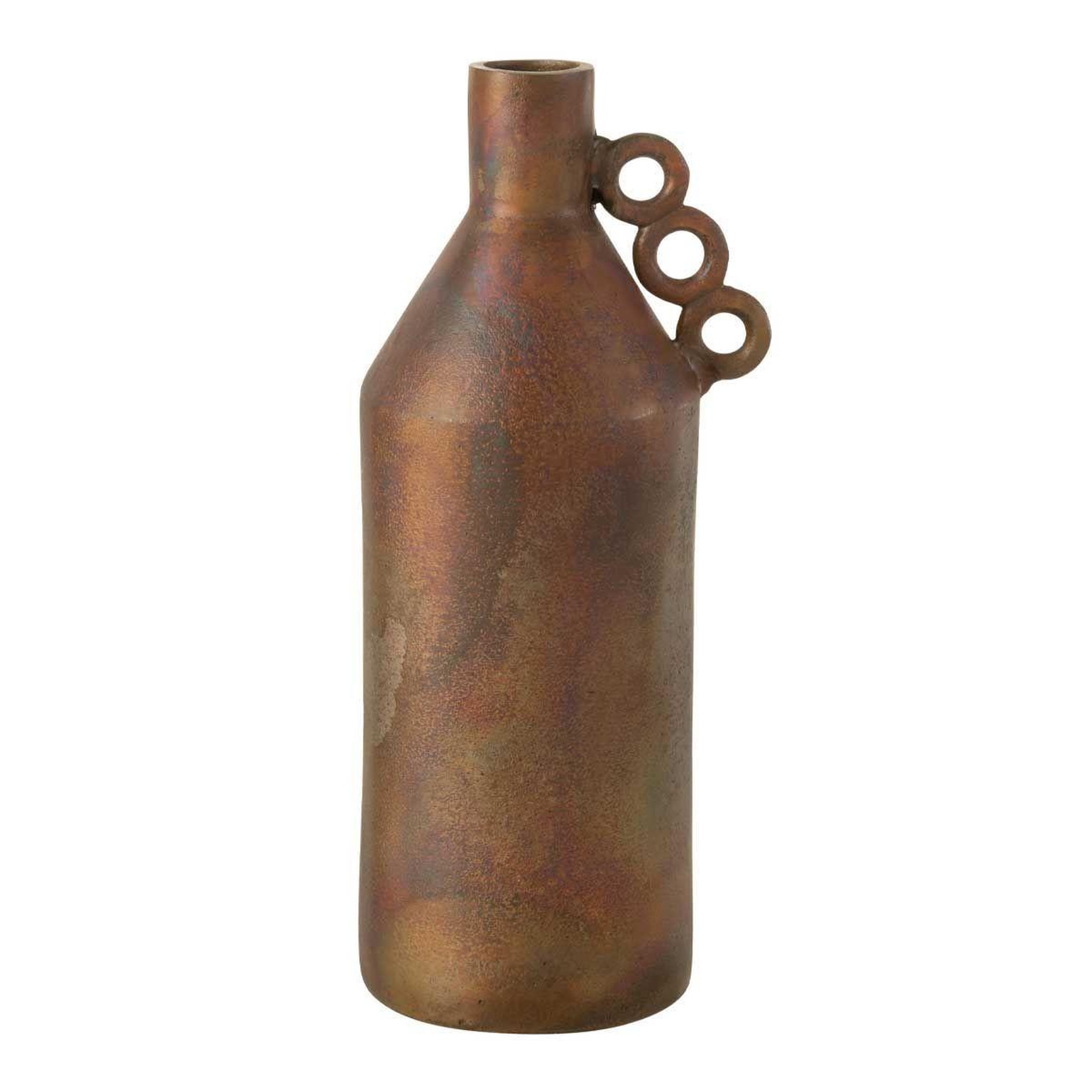 Voir la diapositive 1 : J-LINE Vase déco avec anses  odin  45cm bronze