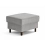 Voir la diapositive 4 : LISA DESIGN Jake - pouf en velours côtelé - pieds bois foncé