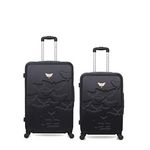 LES P'TITES BOMBES LPB LPB LUGGAGE - LOT DE 2 - Valises grand format et weekend AELYS. Coloris disponibles : Gris, Noir, Beige