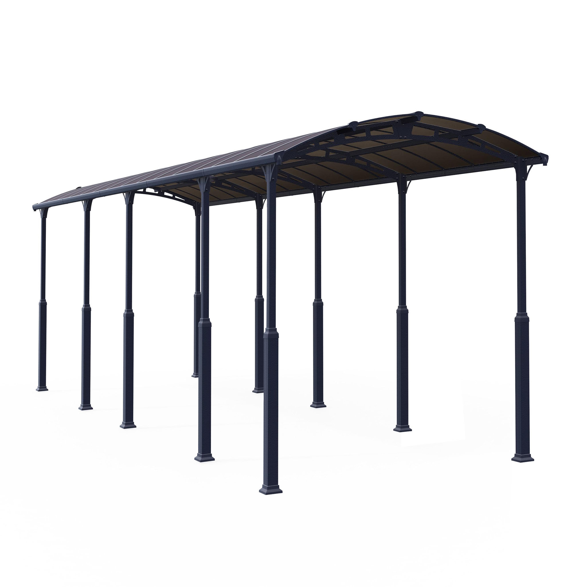 Voir la diapositive 2 : Canopia by PALRAM Carport en alu ARCADIA ALPINE 10600 - 33,3 m² - gris
