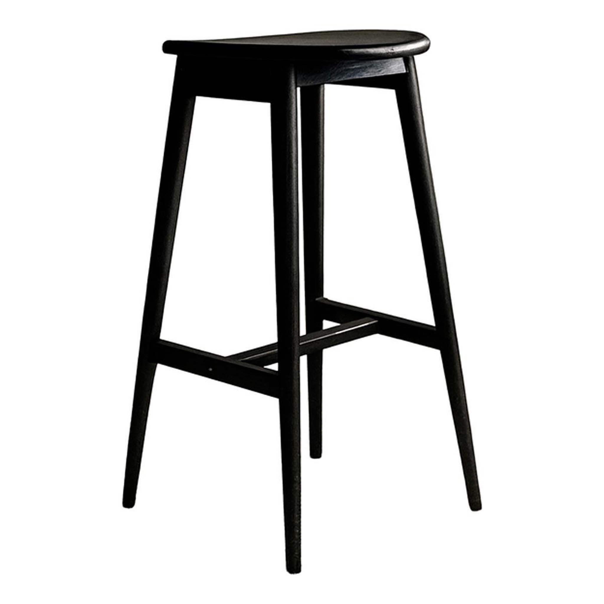 Paris Prix Tabouret de bar en bois  orust  77cm noir