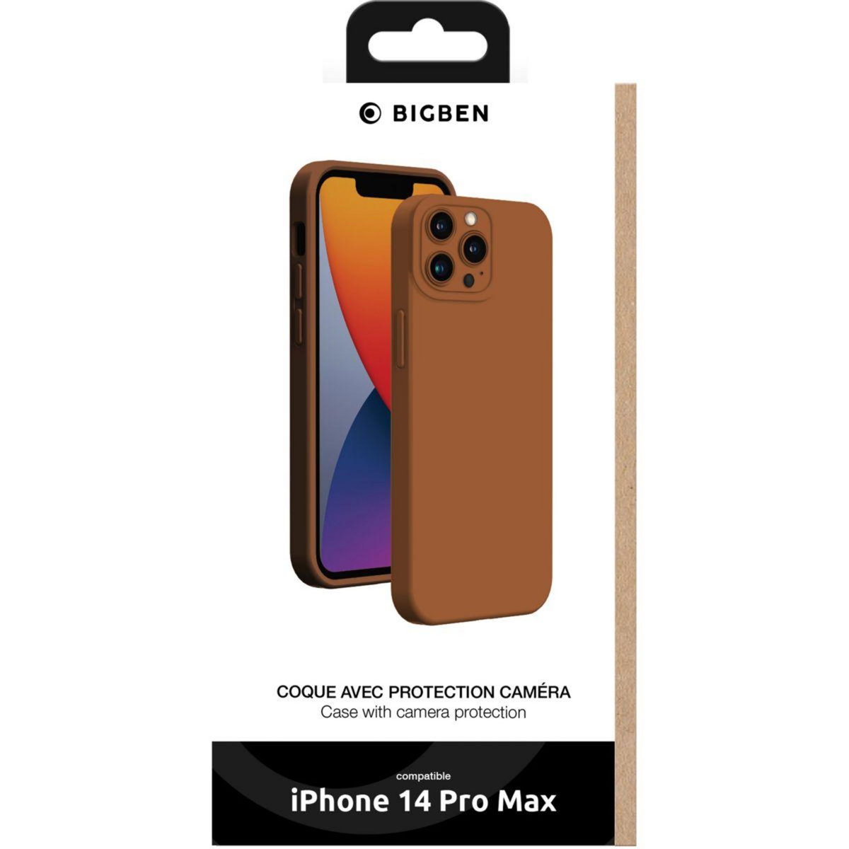 Bigben Connected Coque iPhone 14 Pro Max full protection taupe