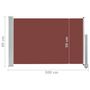 Voir la diapositive 6 : VIDAXL Auvent lateral retractable de patio 60x300 cm Marron